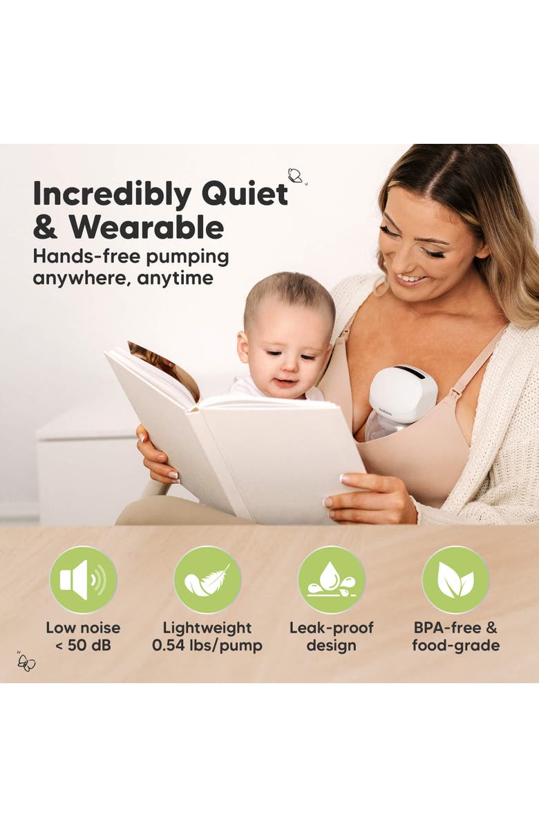 KeaBabies Pulse Breast Pump with Accessories, Alternate, color, Zen