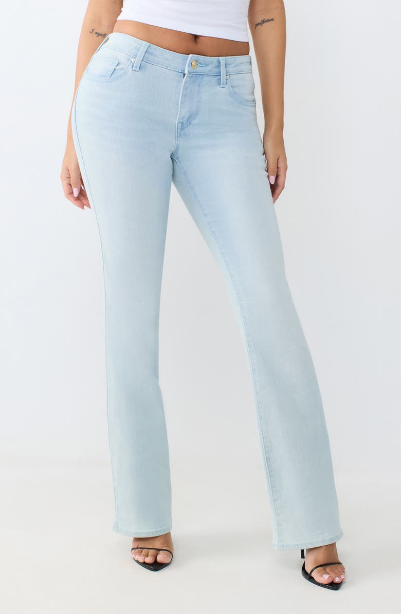 True Religion Becca Big 'T' Mr Bootcut Jeans, Main, color, Light Endless Wash