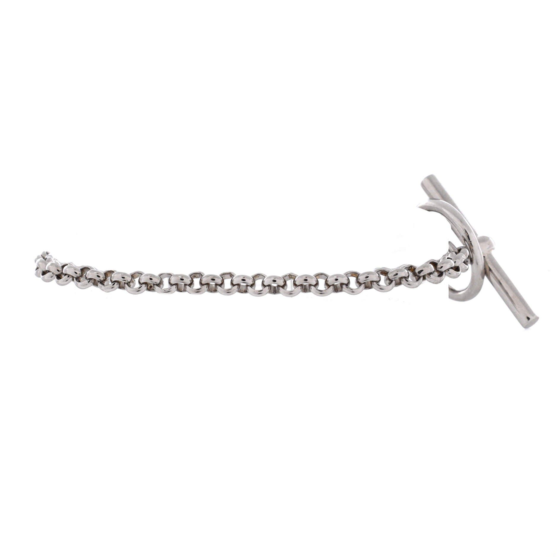Clou de Forge Chain Bracelet Sterling Silver, Alternate, color, Metallic Silver