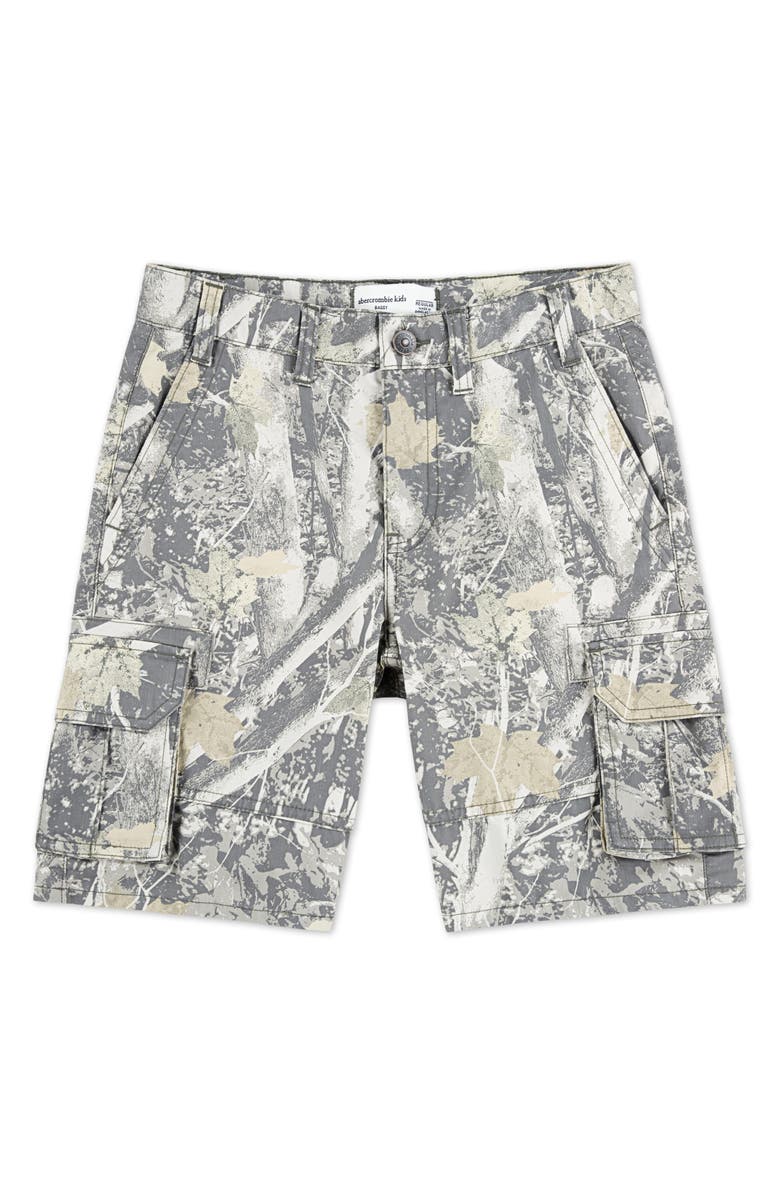 abercrombie kids Kids' Baggy Cargo Shorts, Main, color, Anf Medium Camo