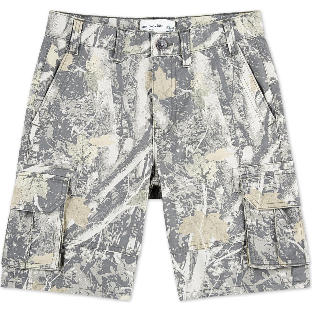 abercrombie kids Kids' Baggy Cargo Shorts in Anf Medium Camo  product