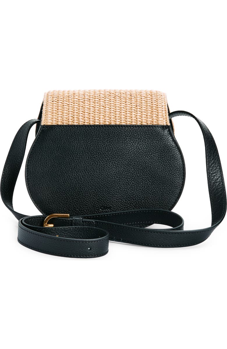 Chloé Small Marcie Raffia & Leather Crossbody Bag, Alternate, color,