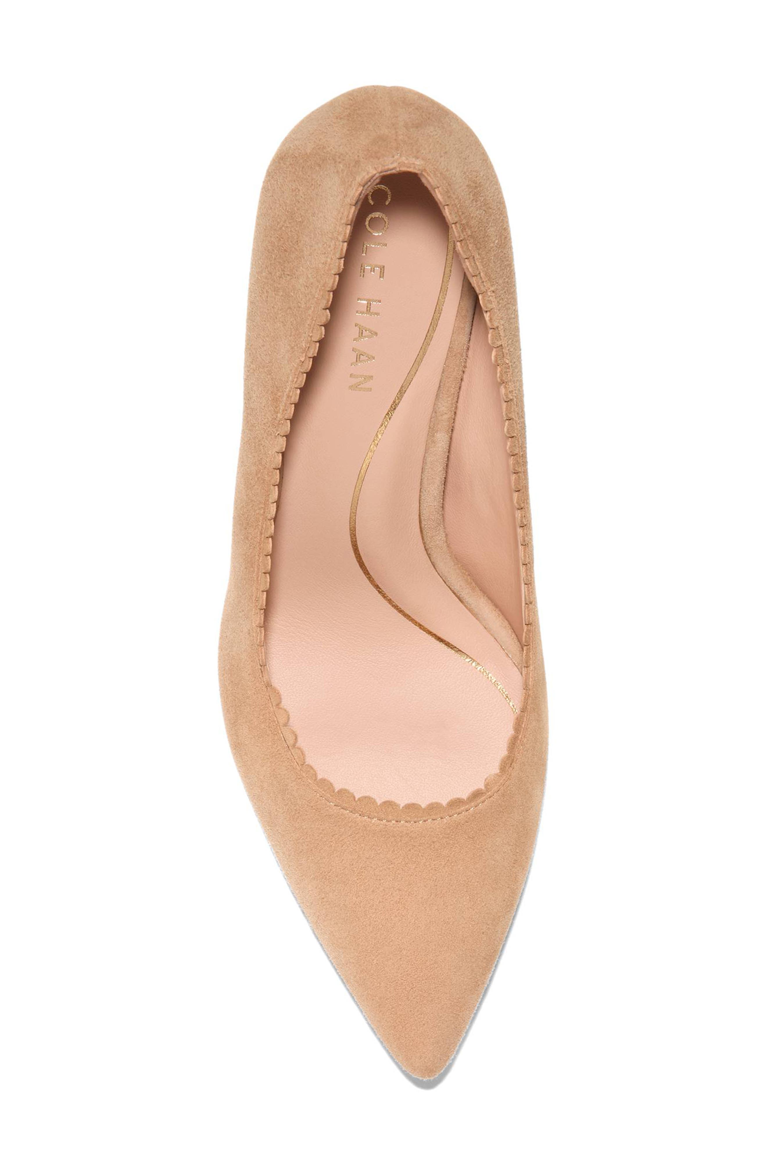 Cole Haan Bellport Pointed Toe Pump, Alternate, color, Blush Tan Suede
