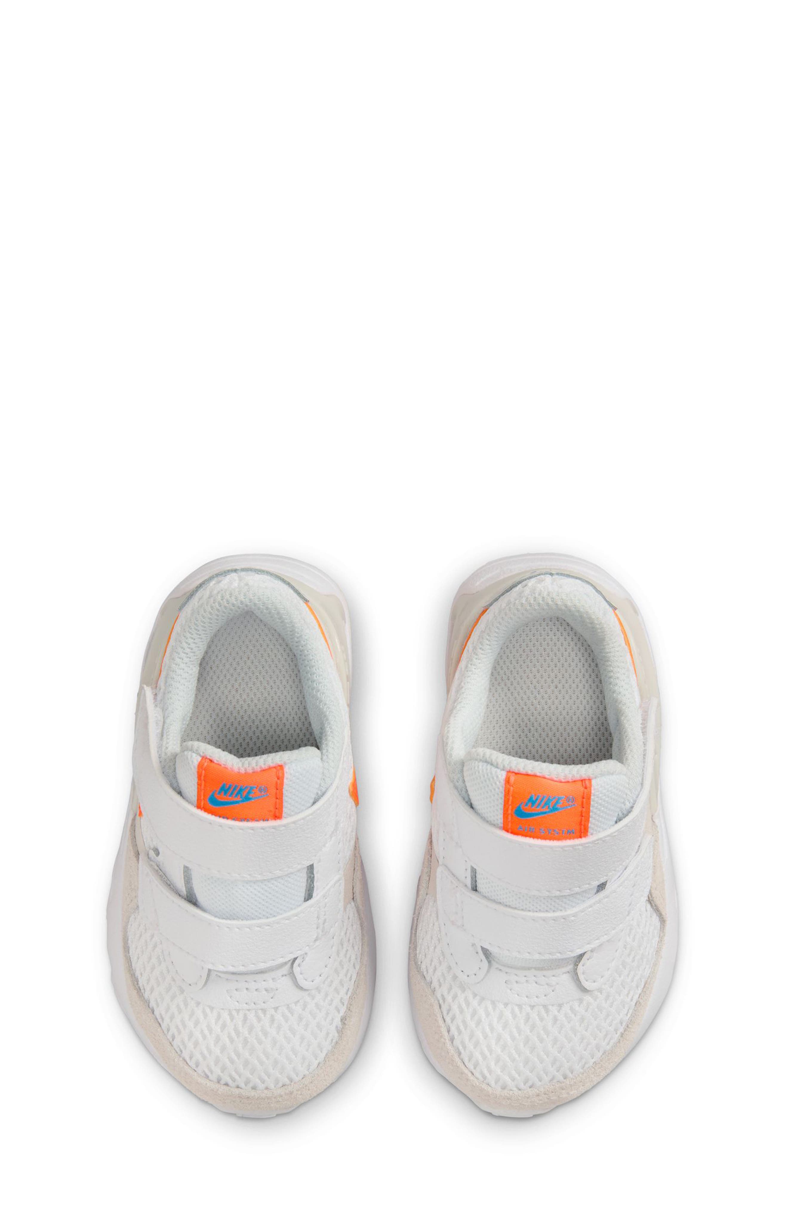 Kids' Air Max SYSTM Sneaker, Alternate, color, WHITE/ ORANGE/ PHANTOM