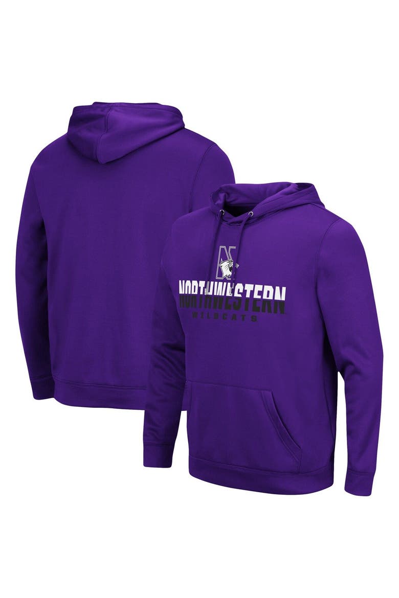 Men's Colosseum Purple Northwestern Wildcats Lantern Pullover Hoodie, Main, color, Purple