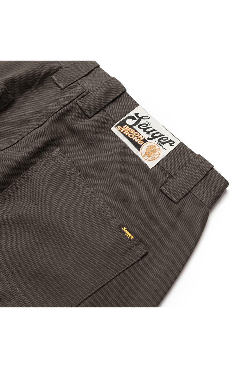 Seager Co Bison Cotton Canvas Carpenter Pants, Alternate, color, Darkwood