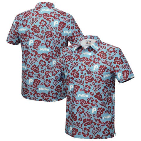 Men's Reyn Spooner Light Blue Philadelphia Phillies Cooperstown Pua Performance Polo