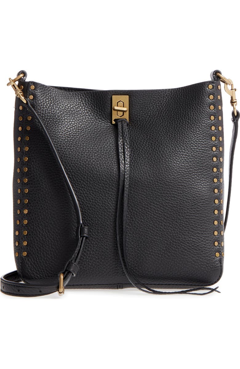 Rebecca Minkoff Small Darren Deerskin Leather Feed Bag, Alternate, color,