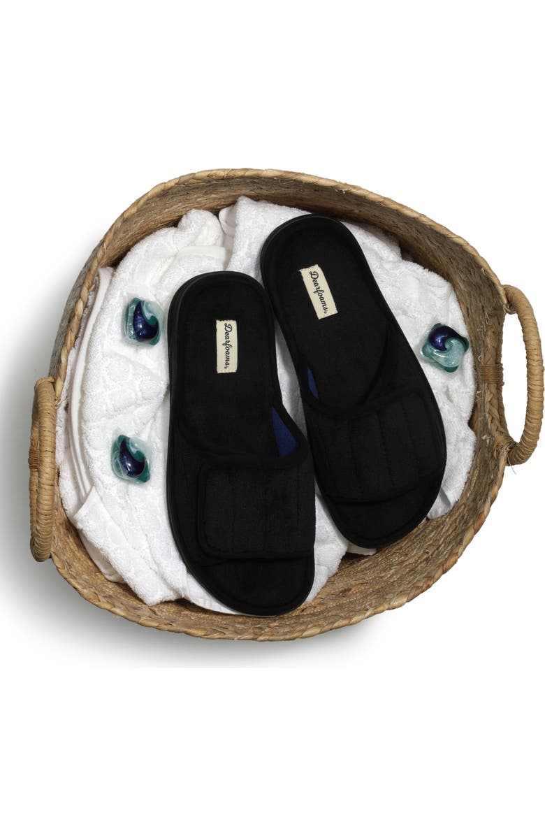 DEARFOAMS Collin Terry Adjustable Shower Slide Slipper, Alternate, color,