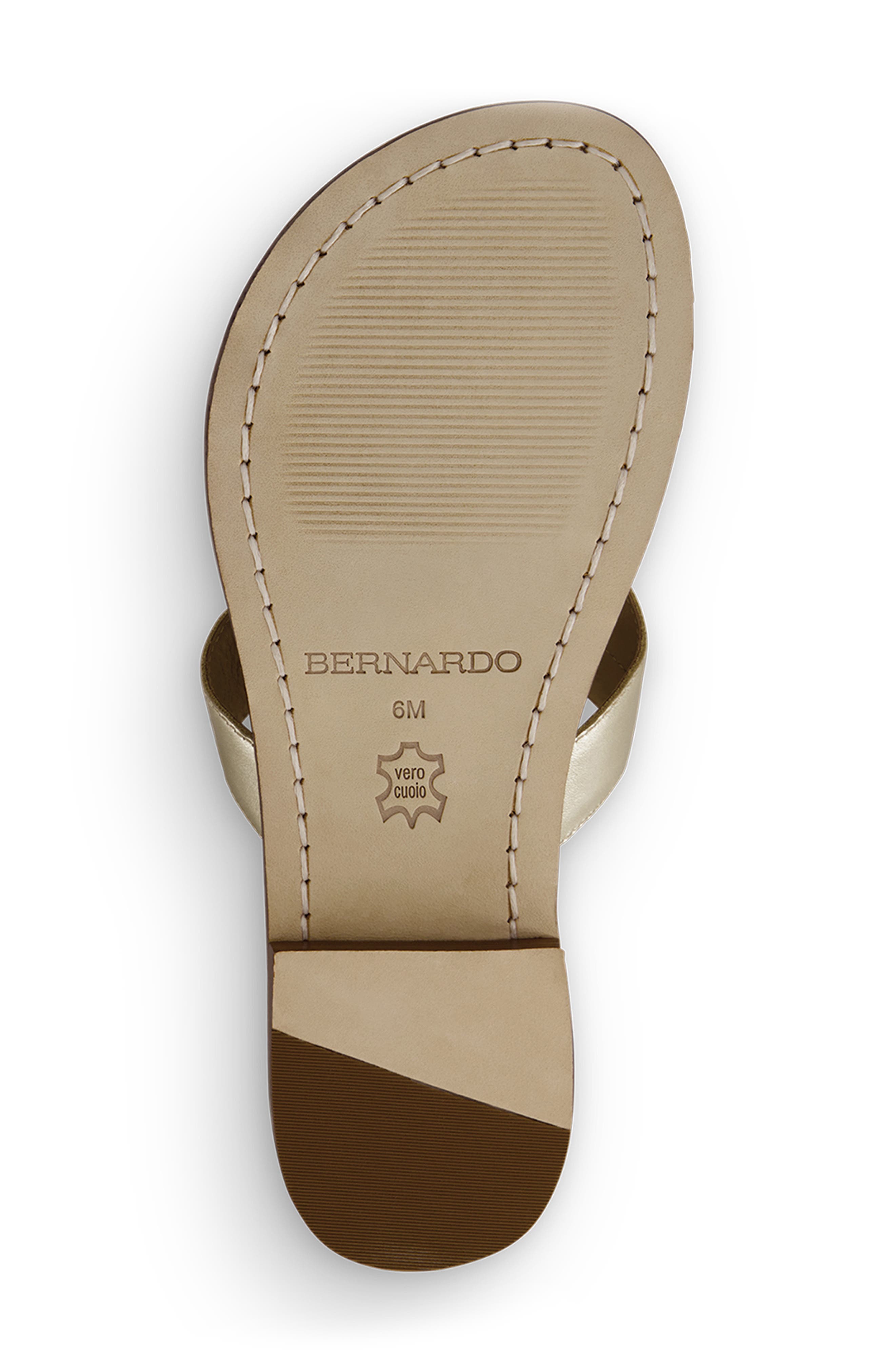 Bernardo Taormina Sandal, Alternate, color, Champagne Glove Leather