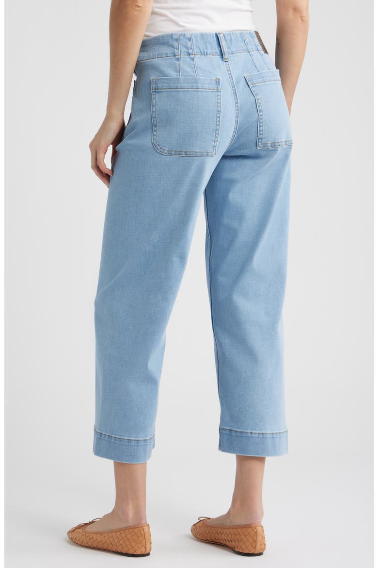 Soho Patch Pocket Straight Leg Jeans, Alternate, color, LIGHT VINTAGE BLUE