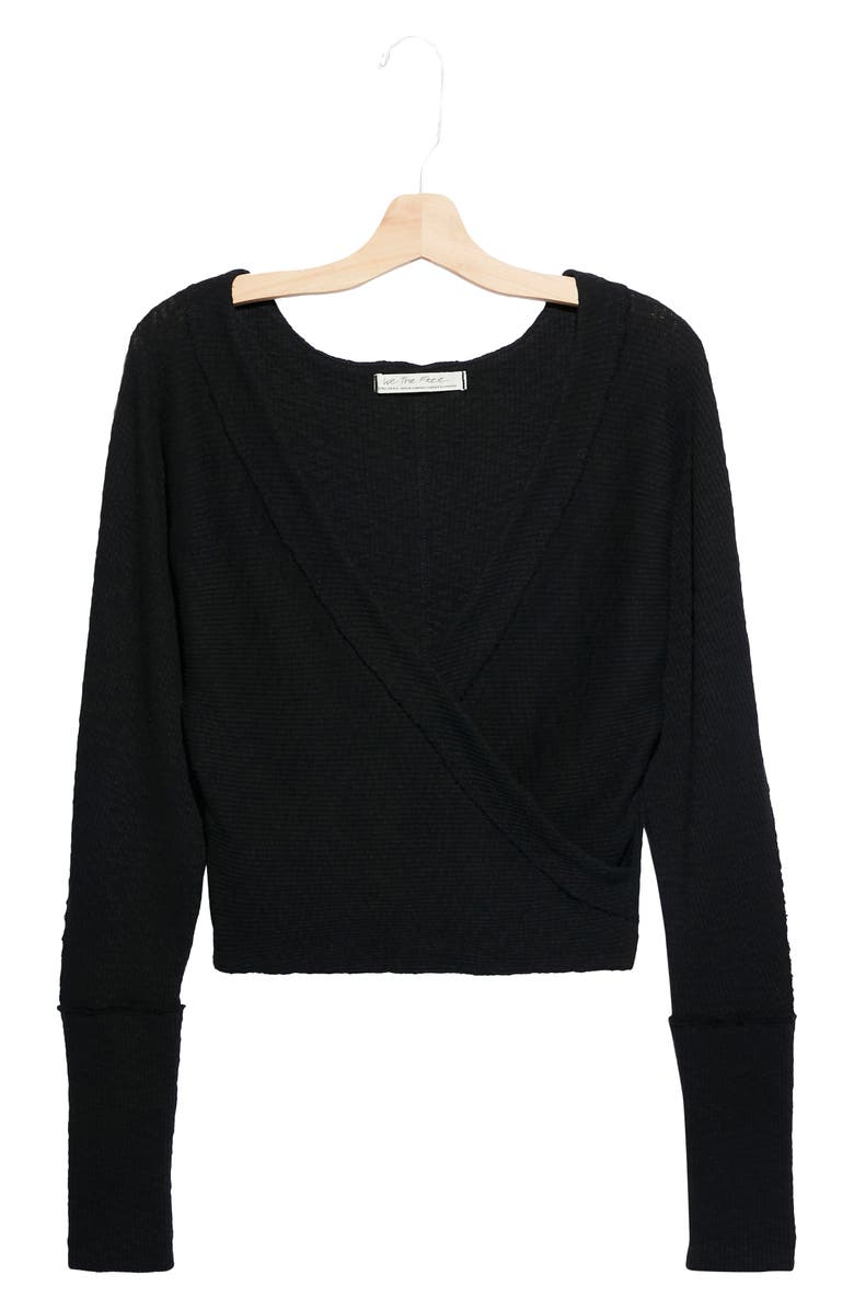 Free People Lupine Faux Wrap Shirt, Alternate, color,