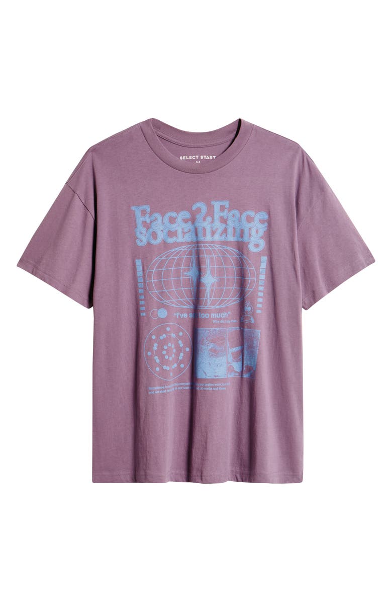 The Forecast Agency Face 2 Face Cotton Graphic T-Shirt, Alternate, color, Grape