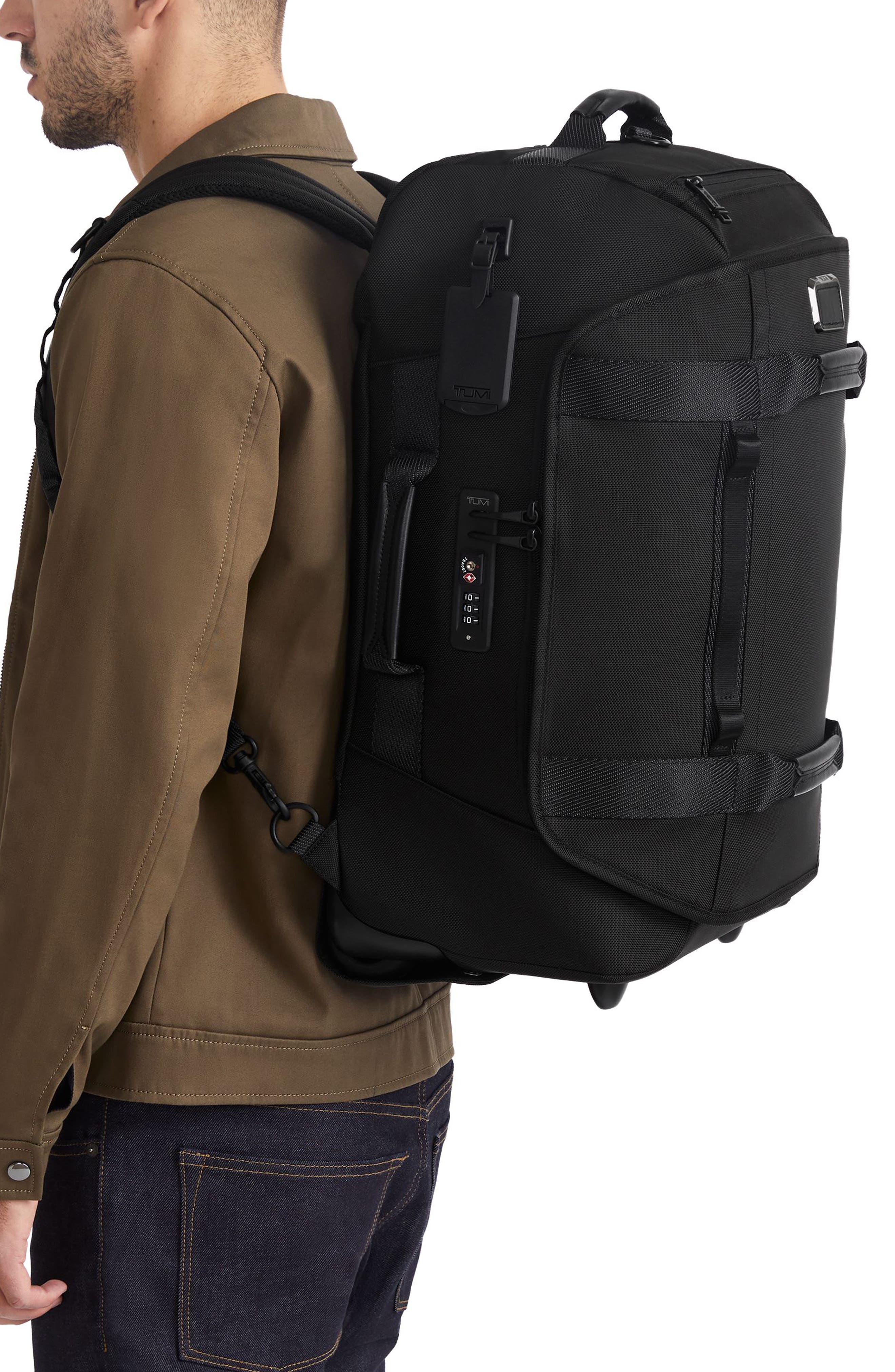 TUMI Alpha Bravo Wheeled Duffel Bag, Alternate, color, Pearl Grey