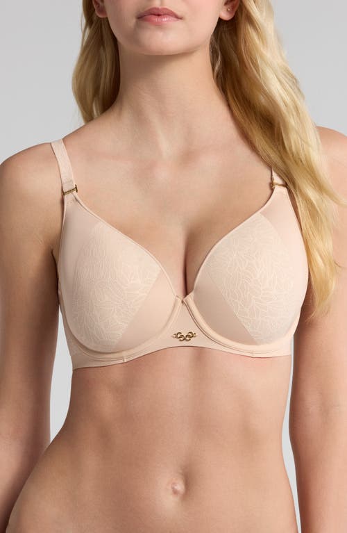 Chantelle Lingerie Pure Lace Lightweight Underwire T-Shirt Bra in Nude Blush at Nordstrom, Size 36C