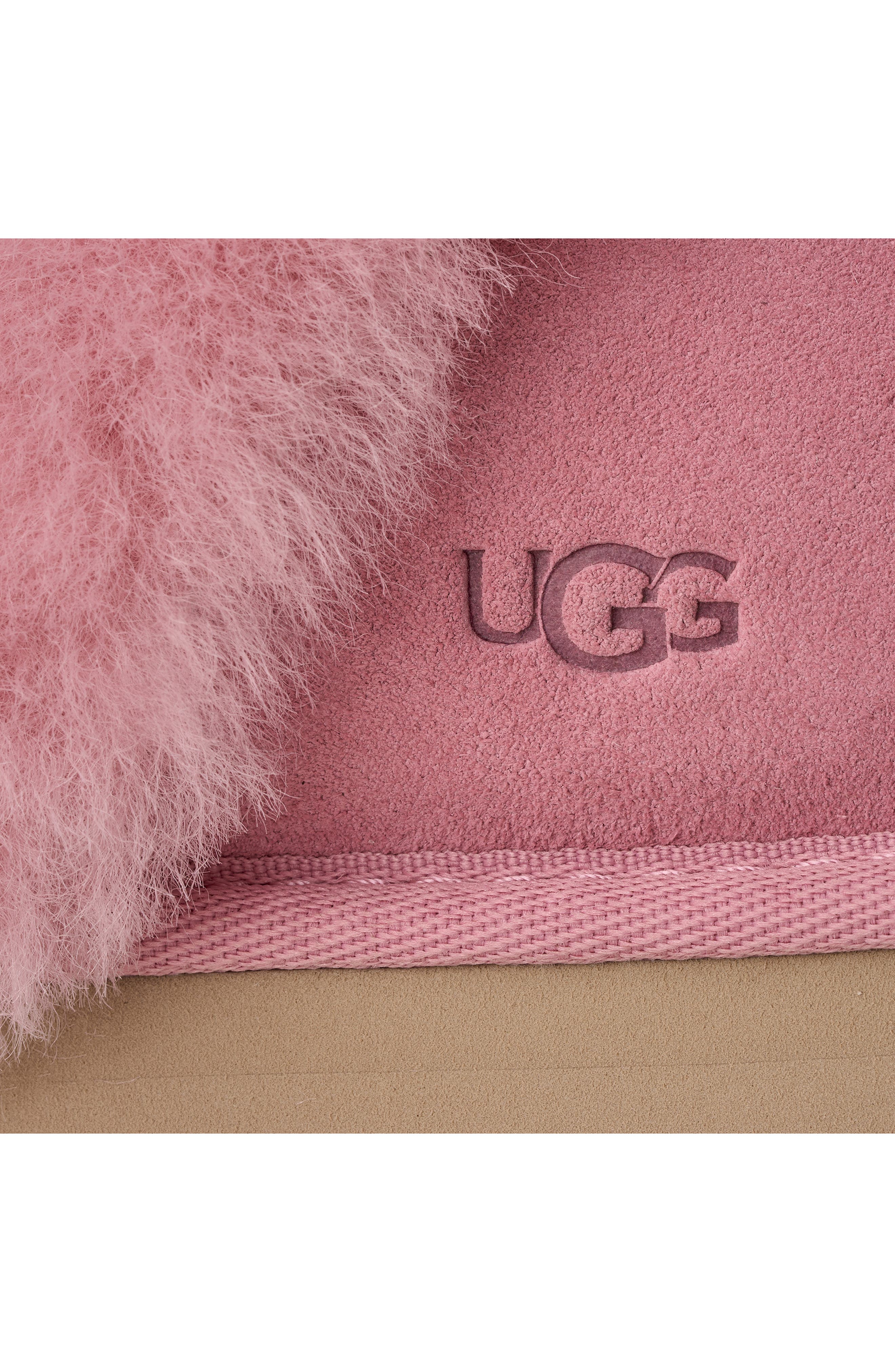 Kids' Disquette Genuine Shearling Trim Slipper, Alternate, color, HORIZON PINK