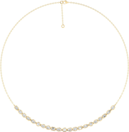 Everlee Multi Shape Half Bezel Tennis Lab Diamond in 14K