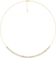 Everlee Multi Shape Half Bezel Tennis Lab Diamond in 14K
