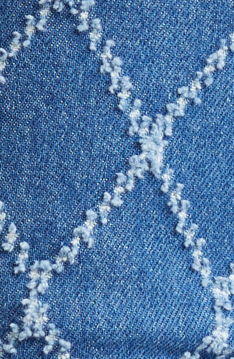 Veronica Beard Taylor High Waist Wide Leg Jeans, Alternate, color, Blue Diamond