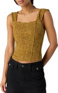 Free People Pretty Little Secrets Lace Corset Top
