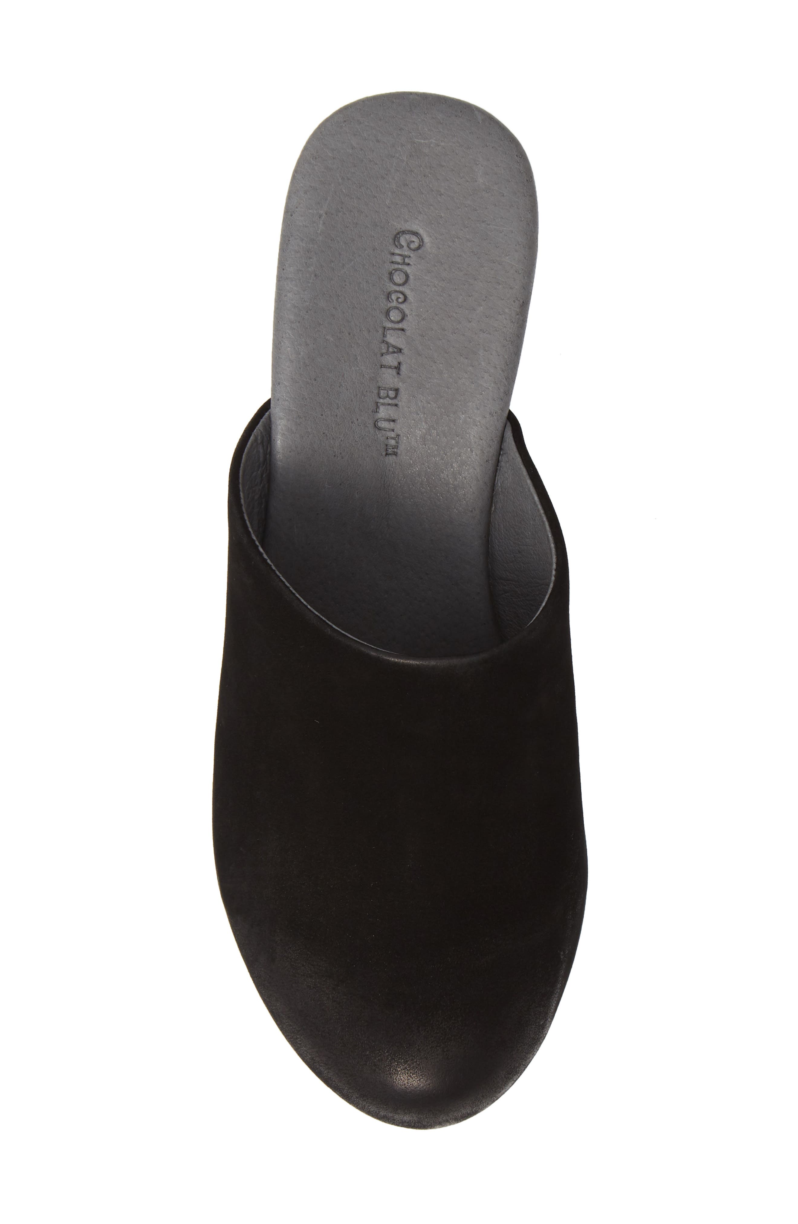 Wylie Wedge Mule, Alternate, color, BLACK SUEDE