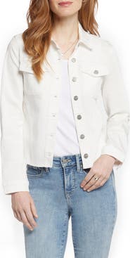 NYDJ Fray Hem Denim Jacket