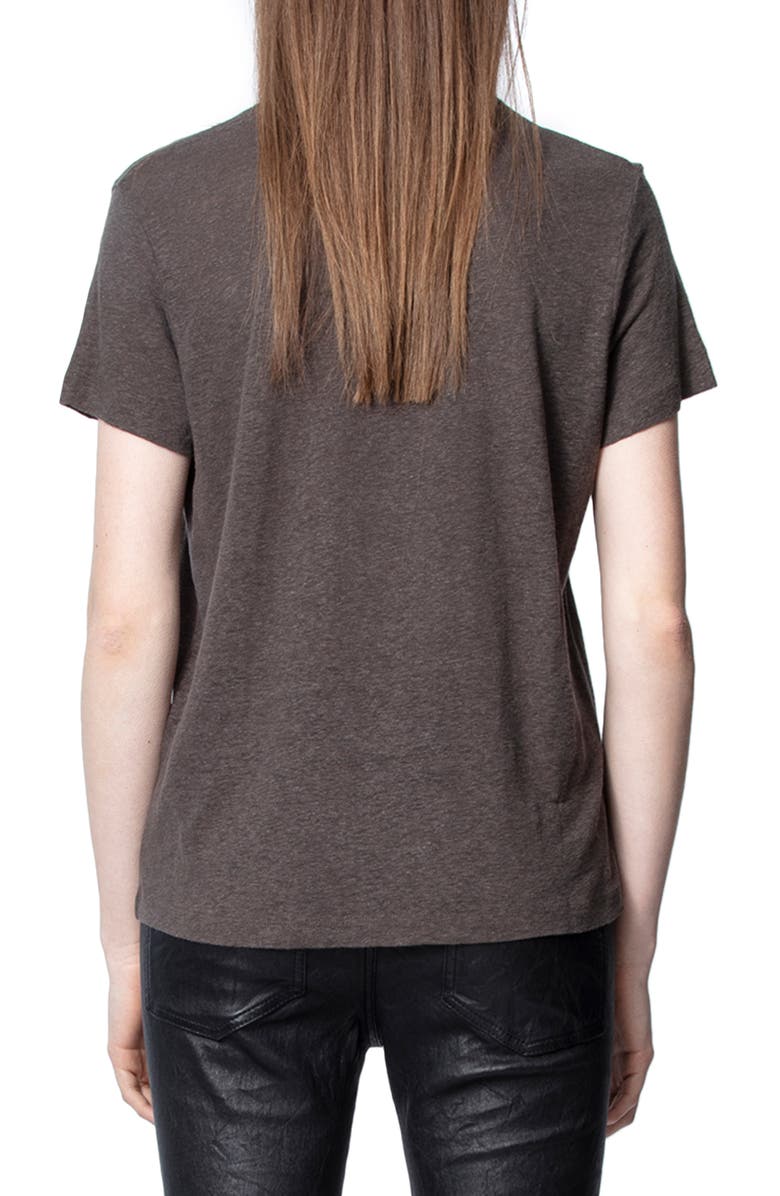 Zadig & Voltaire Azedi Strass Tee, Alternate, color, 