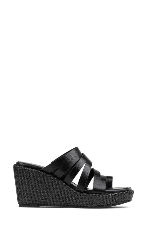 Donald Pliner Annamaria Platform Wedge Slide Sandal In Black