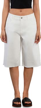 HINT OF BLU Longer Length Denim Shorts