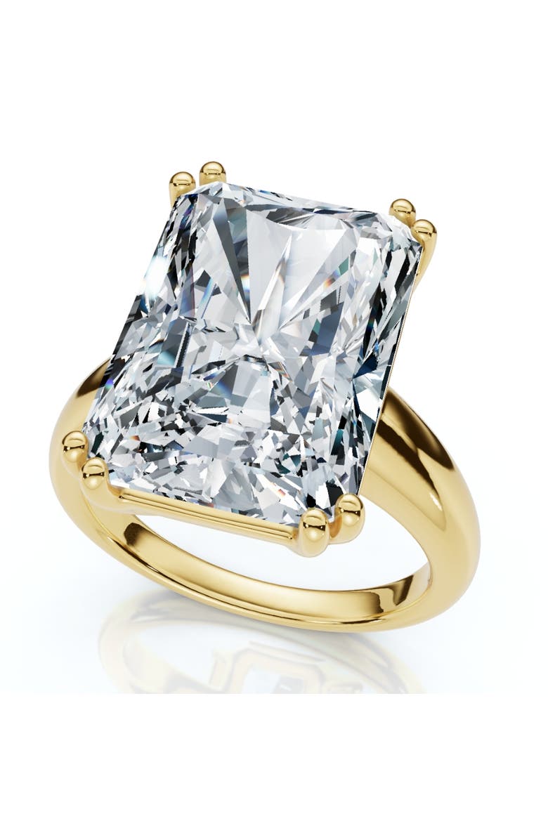 Bliss Diamond Certified 11Ct Radiant Cut Diamond Engagement Ring 14k Gold Lab Grown, Main, color,