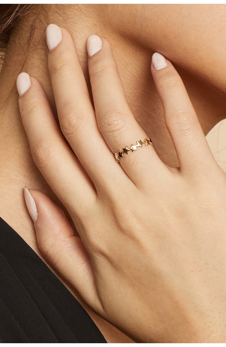 Oradina 14K Yellow Gold Aim for the Stars Ring, Alternate, color, Yellow Gold