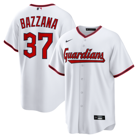 Men's Nike Travis Bazzana White Cleveland Guardians Home Replica Jersey