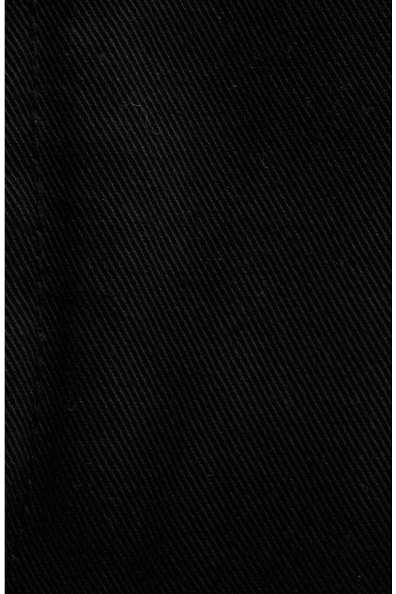 Twill Double Pleat Cotton Pants, Alternate, color, BLACK