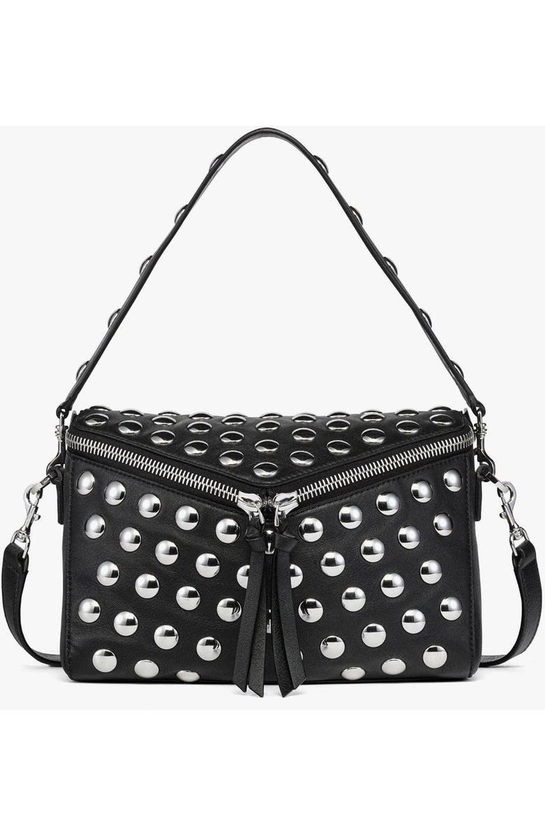 MCM Diamant 3D Shoulder Bag in Galactic Gala Lamb Leather, Main, color, Black