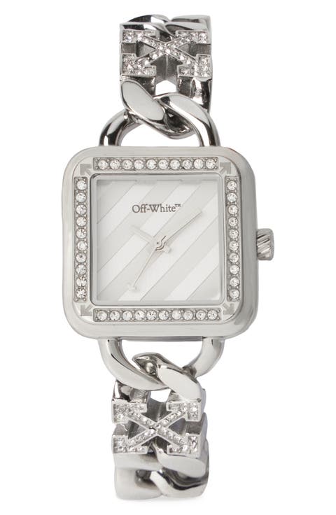 Street Bling Crystal Quartz Watch, 26.5mm