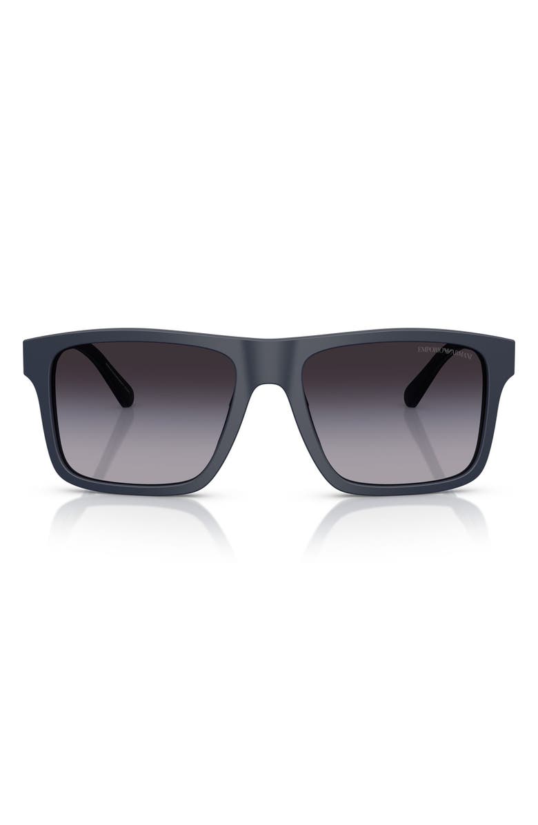 Emporio Armani 57mm Gradient Square Sunglasses, Main, color, 