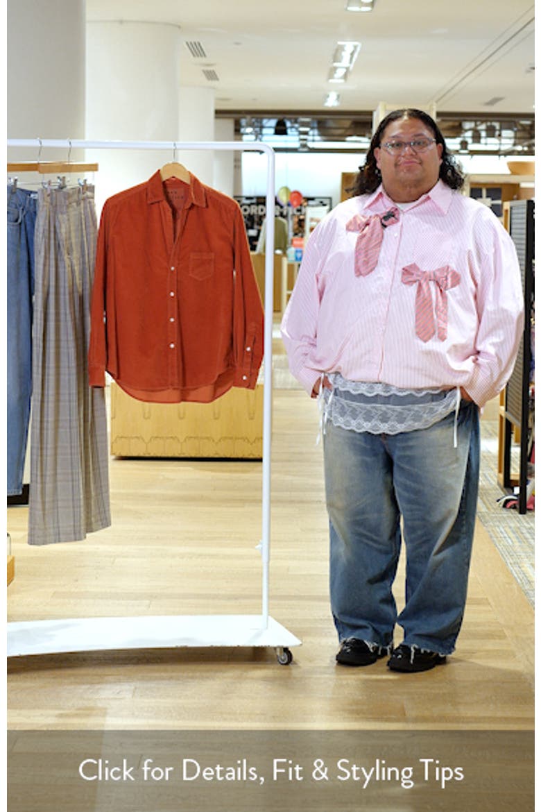 Eileen Relaxed Cotton Corduroy Button-Up Shirt video