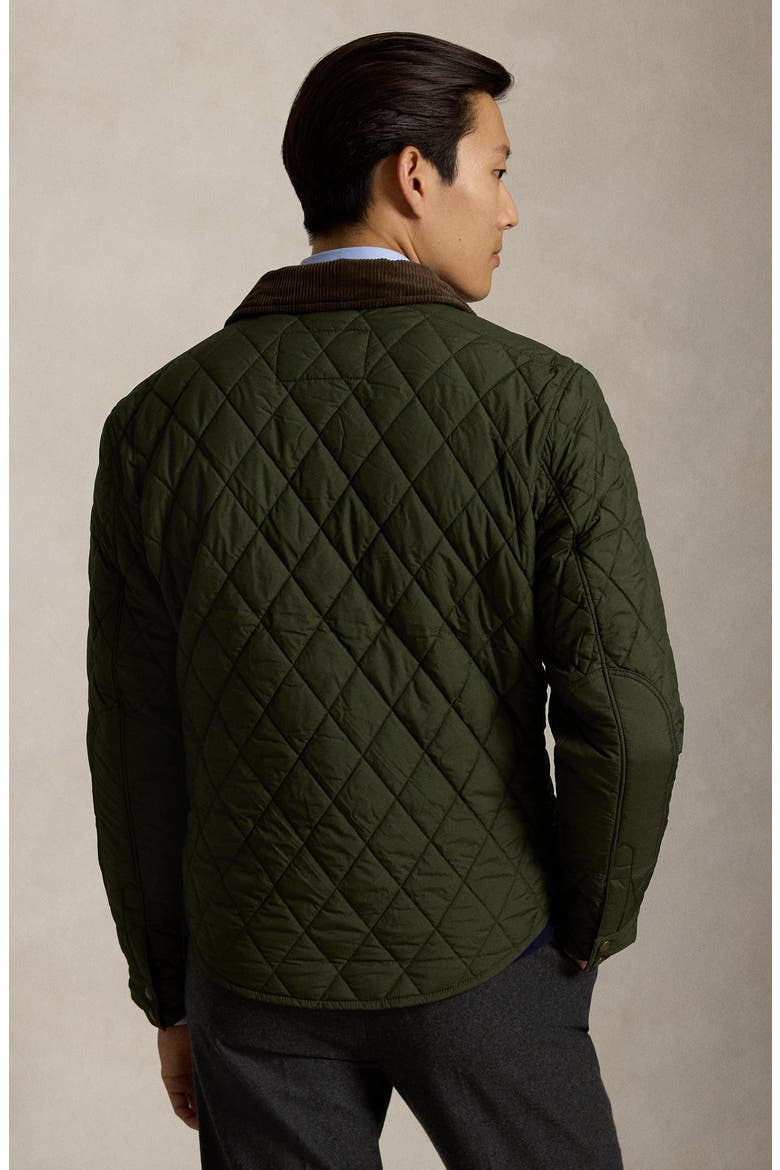 Diamond Quilted Shirt Jacket, Alternate, color, COMPNY OLV