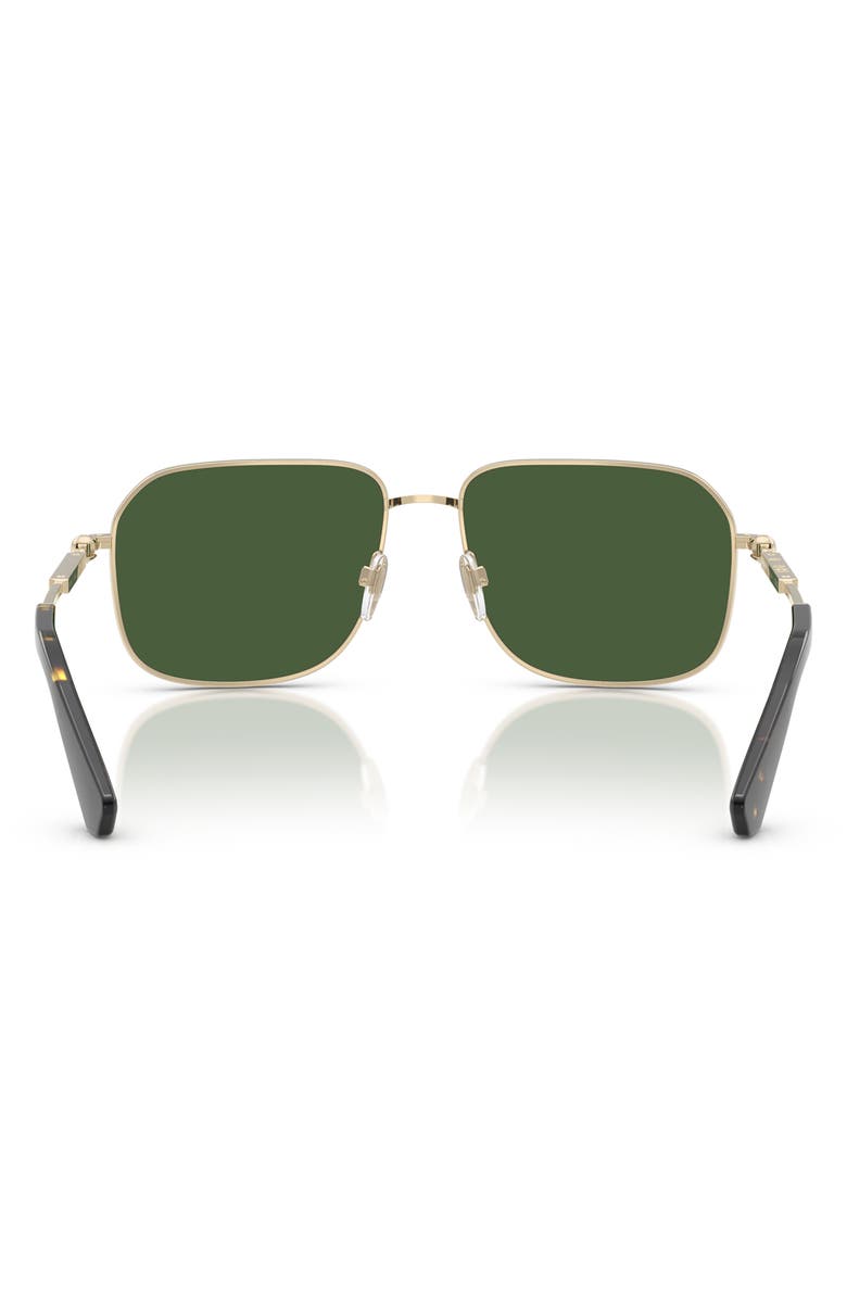 Burberry 59mm Pilot Sunglasses, Alternate, color, Light Gold