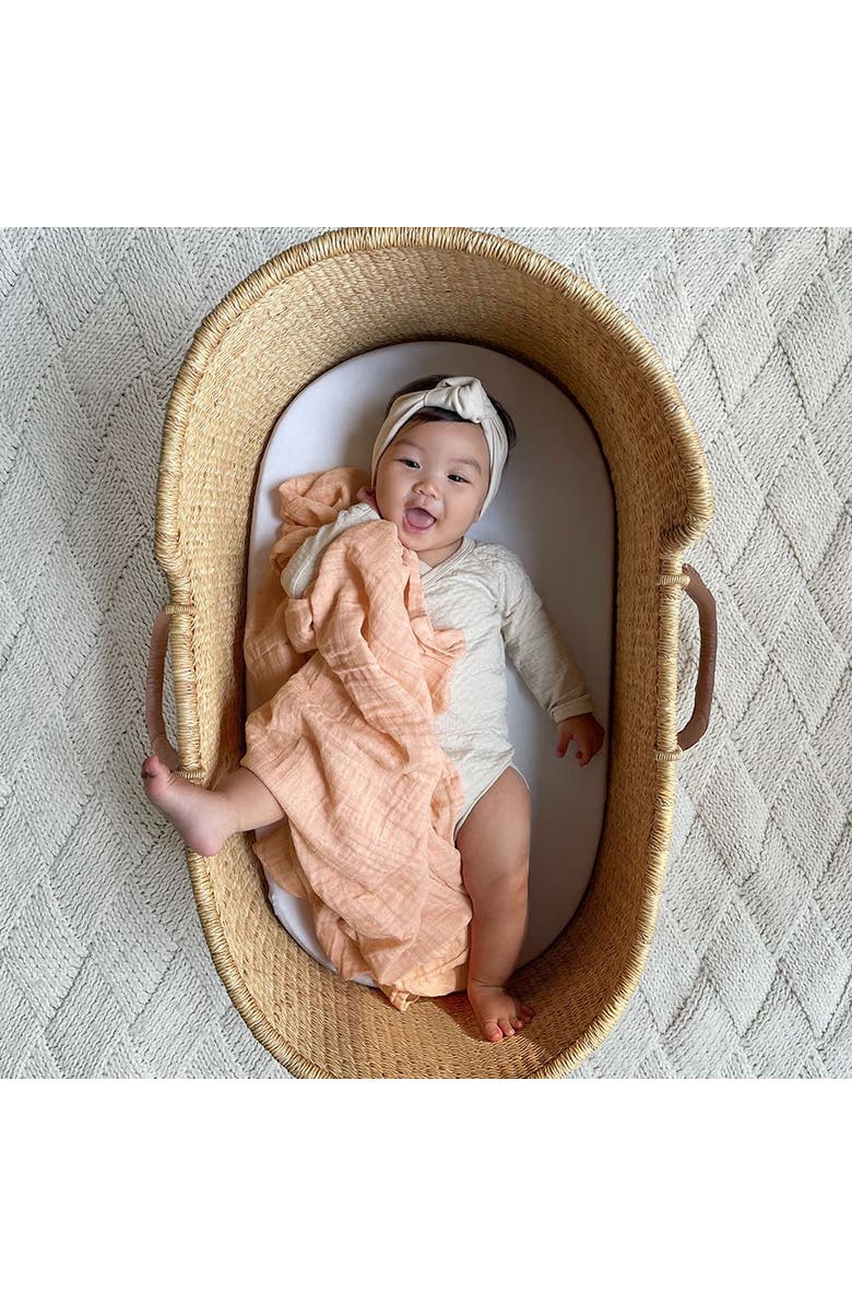 aden + anais Boutique 4-Pack 100% Organic Cotton Muslin Swaddles, Alternate, color, Mother Earth