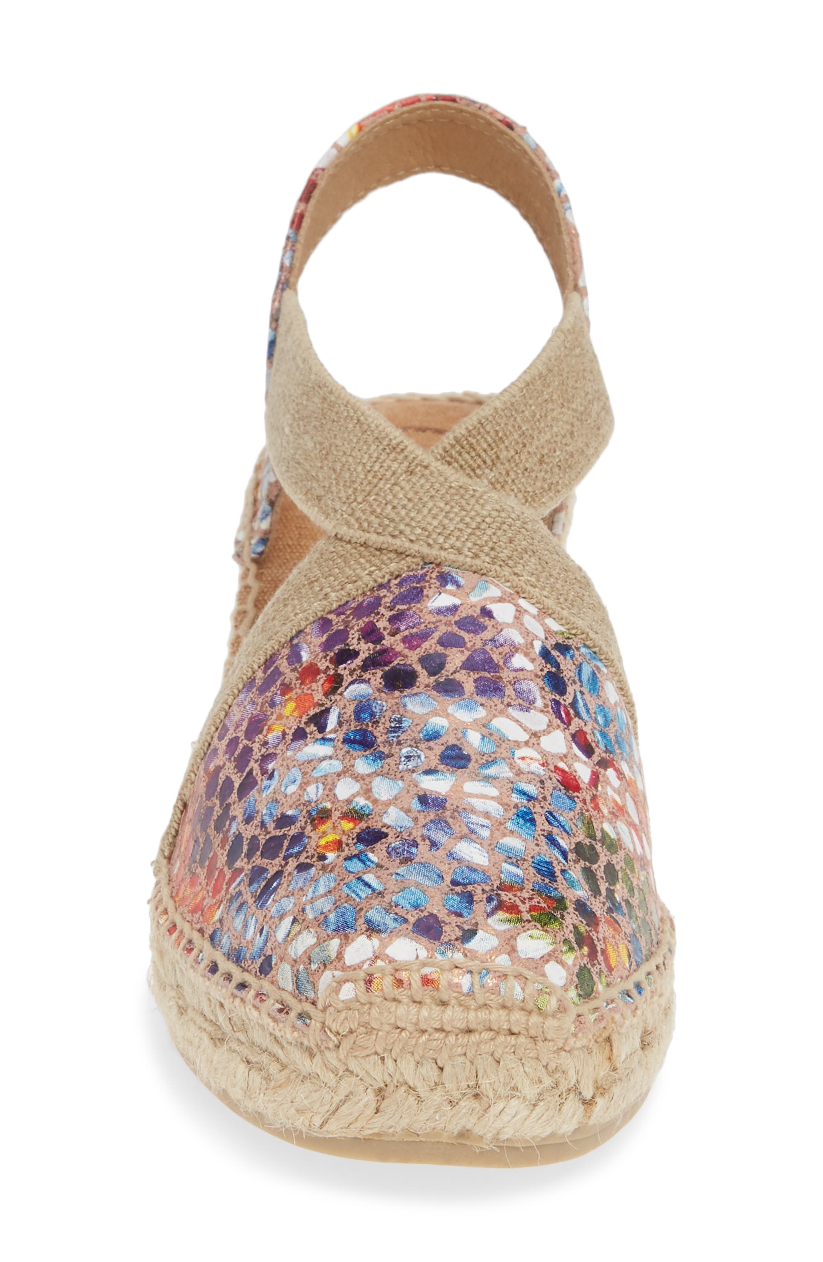 Toni Pons Telva Espadrille Wedge Pump, Alternate, color, Taupe Printed Leather