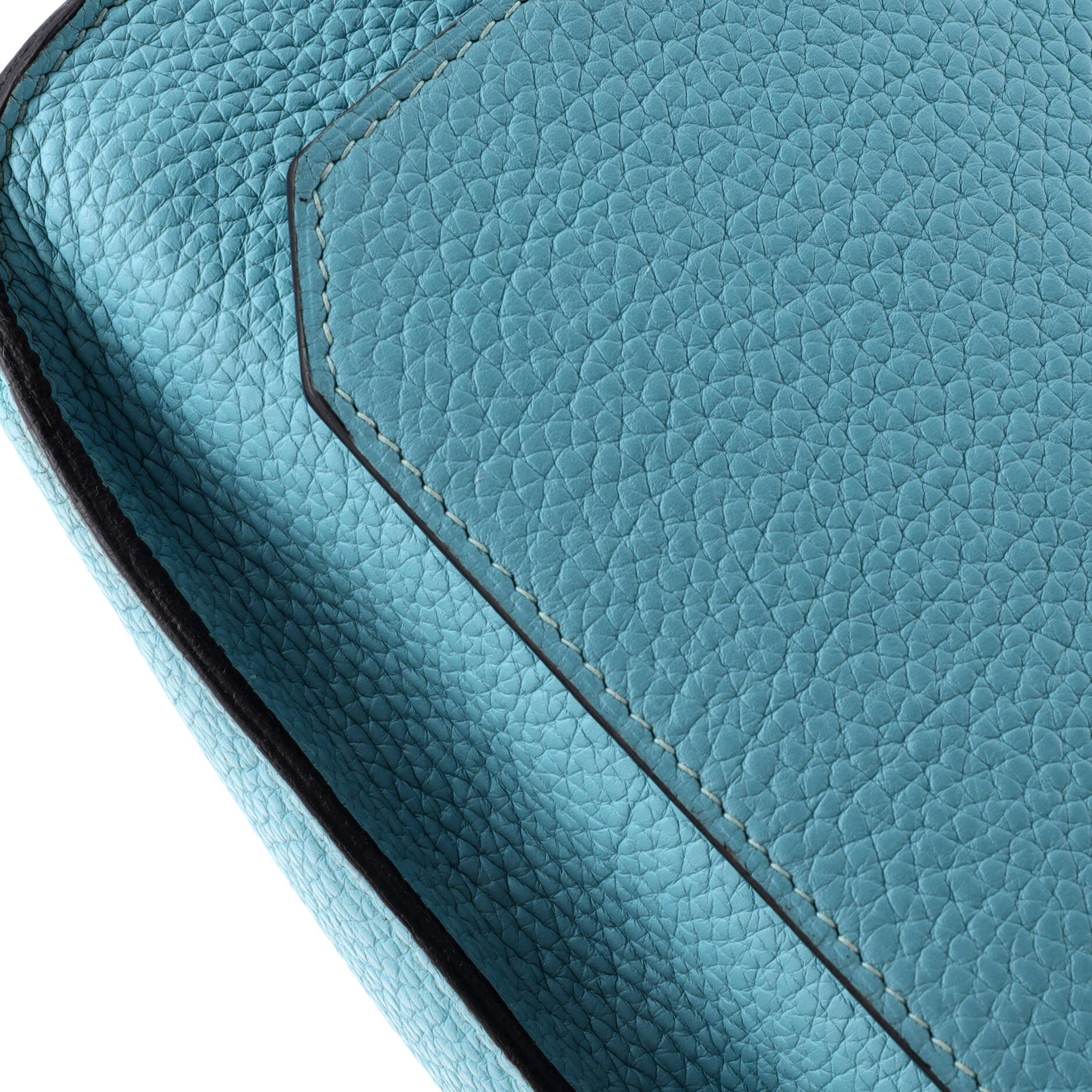 Pre-Owned Hermes Jypsiere Bag Clemence 34, Alternate, color, Bleu Atoll