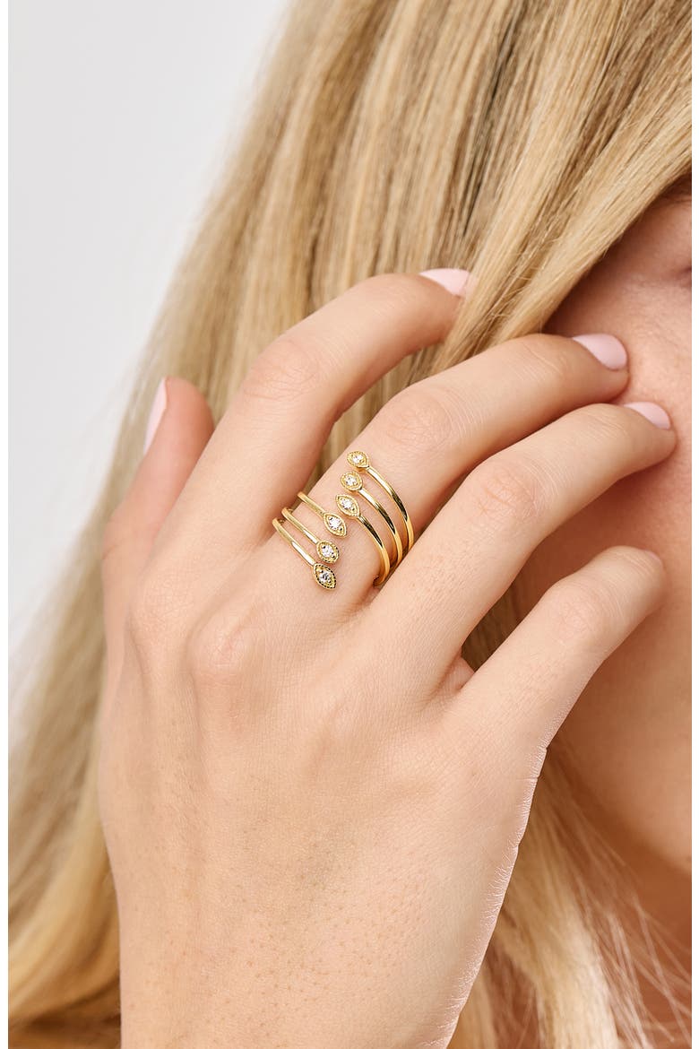 18K Gold Icon Diamond Stackable Ring (Online Trunk Show), Alternate, color, 18K YELLOW GOLD/ DIAMOND