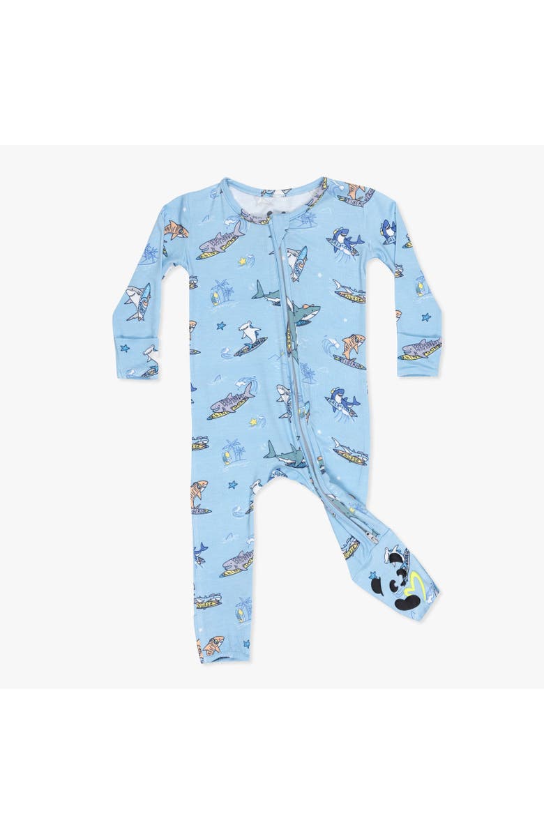 Bellabu Bear Baby Shark School Convertible Footie, Main, color, Shark School