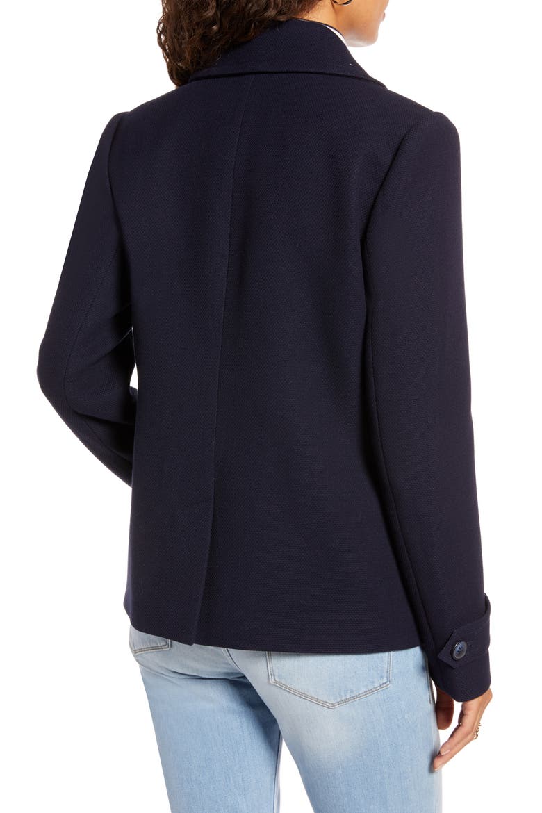 Double Breasted Peacoat, Alternate, color, NAVY NIGHT