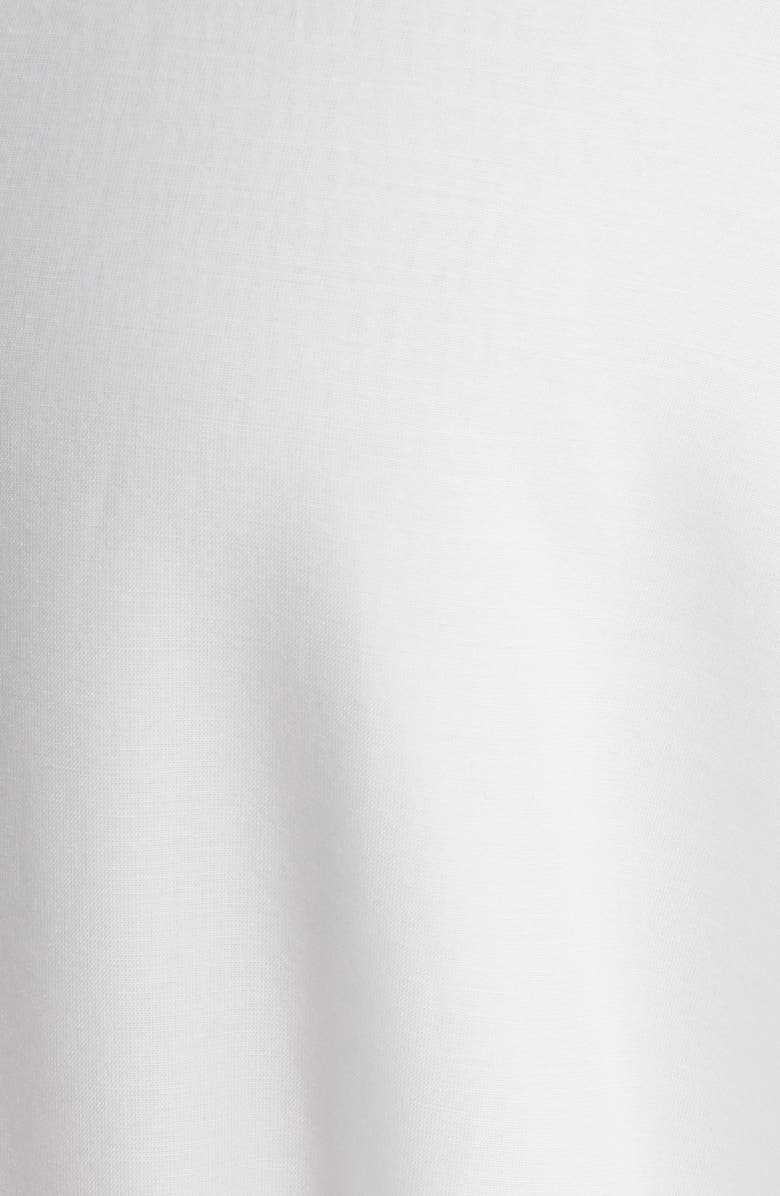 KOBI HALPERIN Erica Embroidered Detail Long Sleeve Cotton & Silk Dress, Alternate, color, White