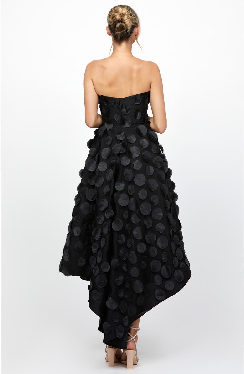 Bariano Danay Strapless Hi Lo Dress, Alternate, color, 