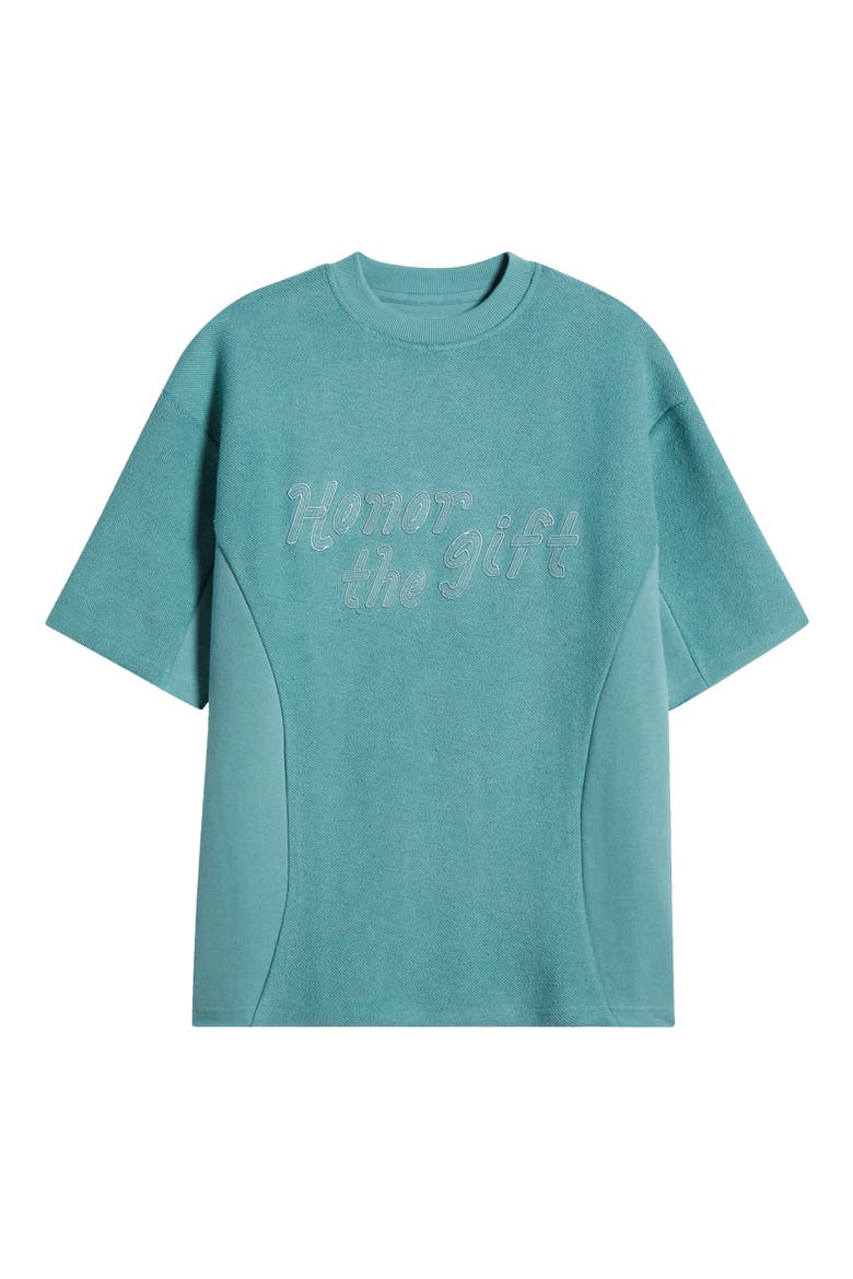 Block Party Terry Crewneck T-Shirt, Alternate, color, GREEN