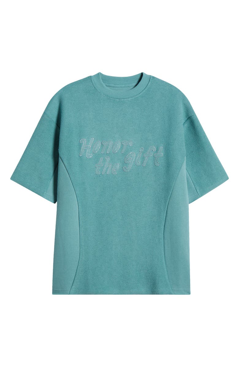 HONOR THE GIFT Block Party Terry Crewneck T-Shirt, Alternate, color, Green