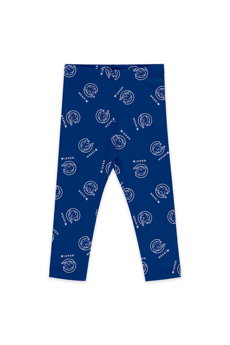 Girls Newborn & Infant WEAR by Erin Andrews Chicago Cubs Three-Piece Tutu Set, Alternate, color, White
